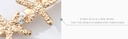 Textured Starfish Alligator Hair Clip