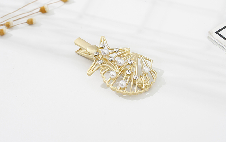 Seashell and Starfish Hair Clip
