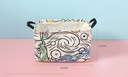 Famous Painting Series Starry Sky Fabric Storage Container(White)