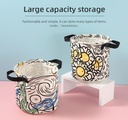 Famous Painting Series Starry Sky Cylinder Fabric Storage Container(White)