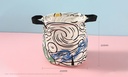 Famous Painting Series Starry Sky Cylinder Fabric Storage Container(White)
