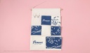 Famous Painting Series Hanging Storage Bag with 7 Pockets and 2 Hooks(Deep Blue)