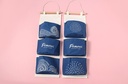 Famous Painting Series Starry Sky Hanging Storage Bag with 3 Pockets(Deep Blue)