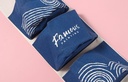 Famous Painting Series Starry Sky Hanging Storage Bag with 3 Pockets(Deep Blue)