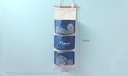 Famous Painting Series Starry Sky Hanging Storage Bag with 3 Pockets(Deep Blue)