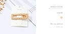 Golden Rectangle Alligator Hair Clip