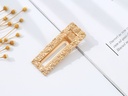 Golden Rectangle Alligator Hair Clip