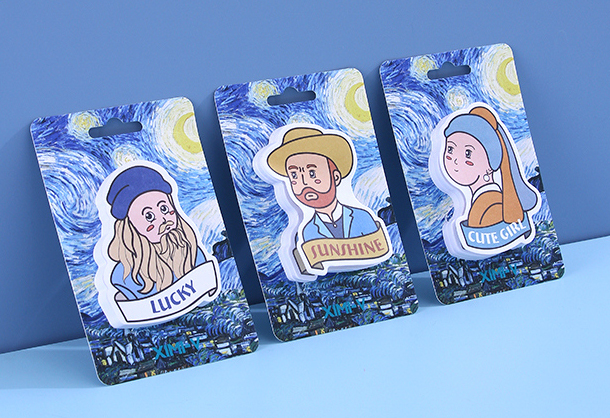 Famous Painting Series Sticky Note(Long Hair Men)