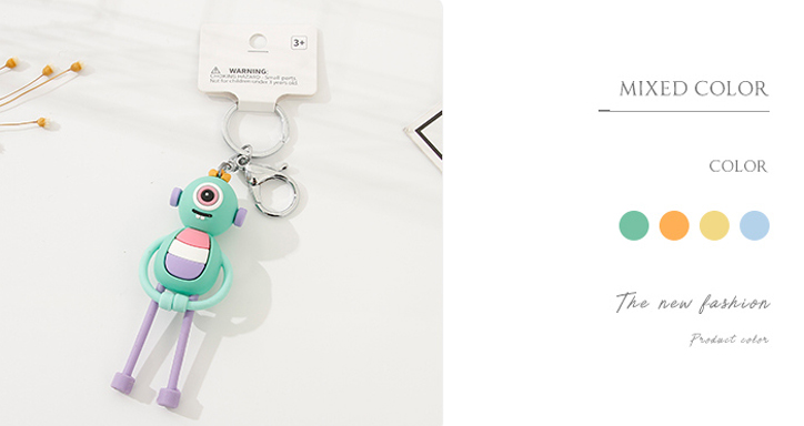 Magnetic Flexible One-Eyed Monster Key Chain