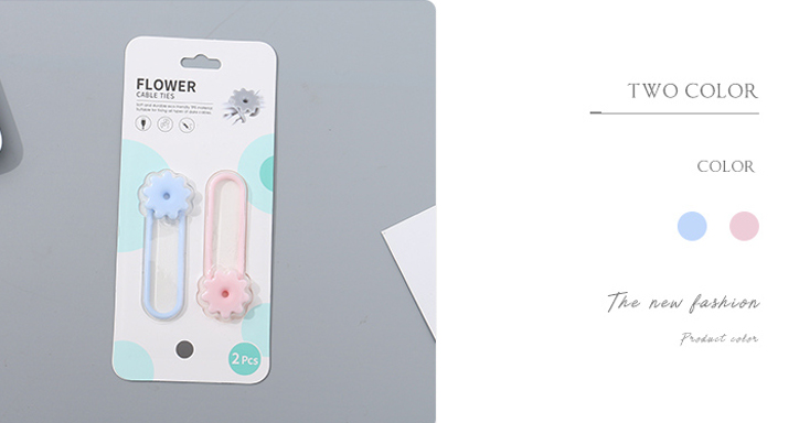 Flower Cable Ties (2 Pcs/Set)