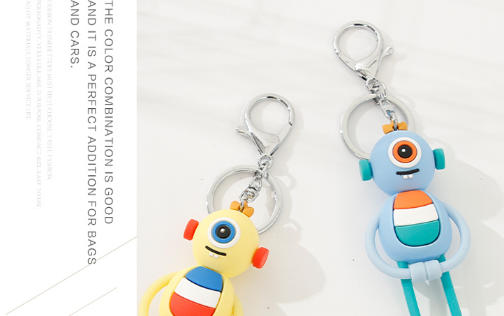 Magnetic Flexible One-Eyed Monster Key Chain