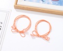 Basic Letter Label Hair Tie 2 PCS