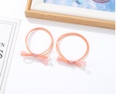Knot Artificial Pearl Hair Tie 2 PCS
