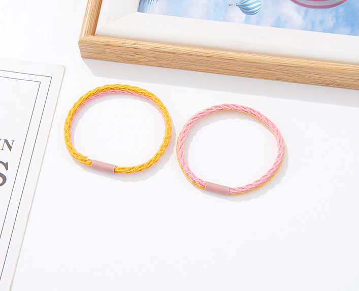 Stylish Two Tone Knitting Hair Tie 2 PCS