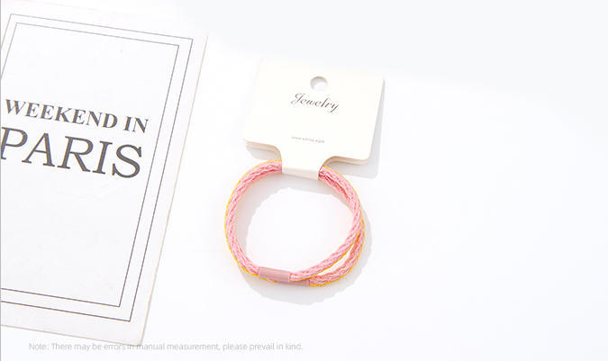 Stylish Two Tone Knitting Hair Tie 2 PCS