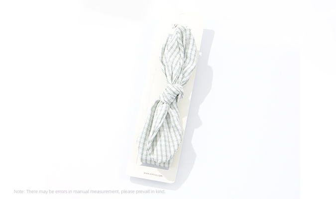 Simple Checks Bow Tie Hair Band