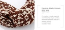 Retro French Printing Wrinkle Hair Band