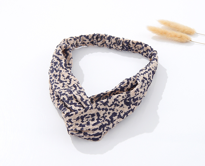 Retro French Printing Wrinkle Hair Band