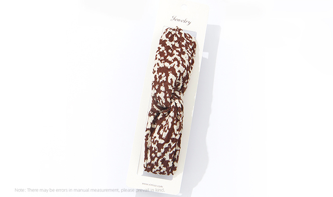 Retro French Printing Wrinkle Hair Band