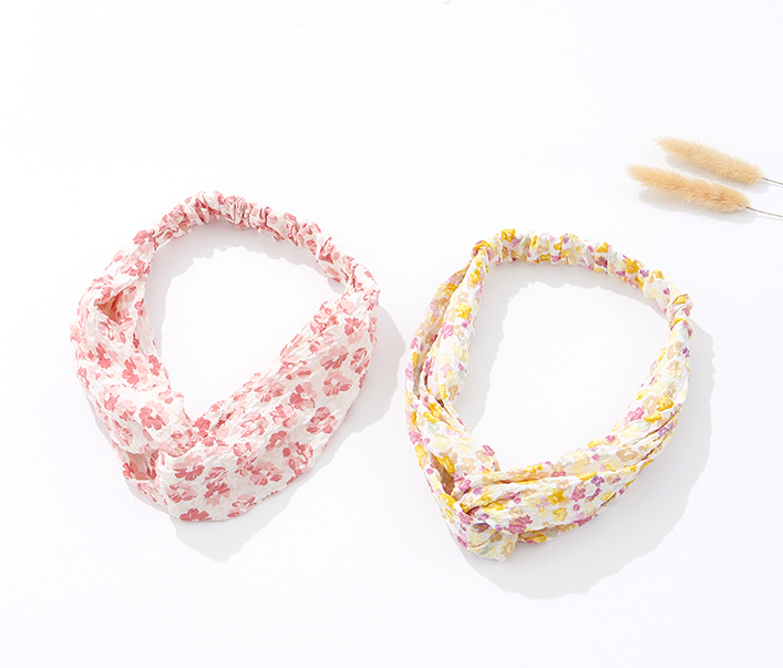 Sweet Flower Wrinkle Hair Band