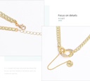 Double Circles Tassel Necklace