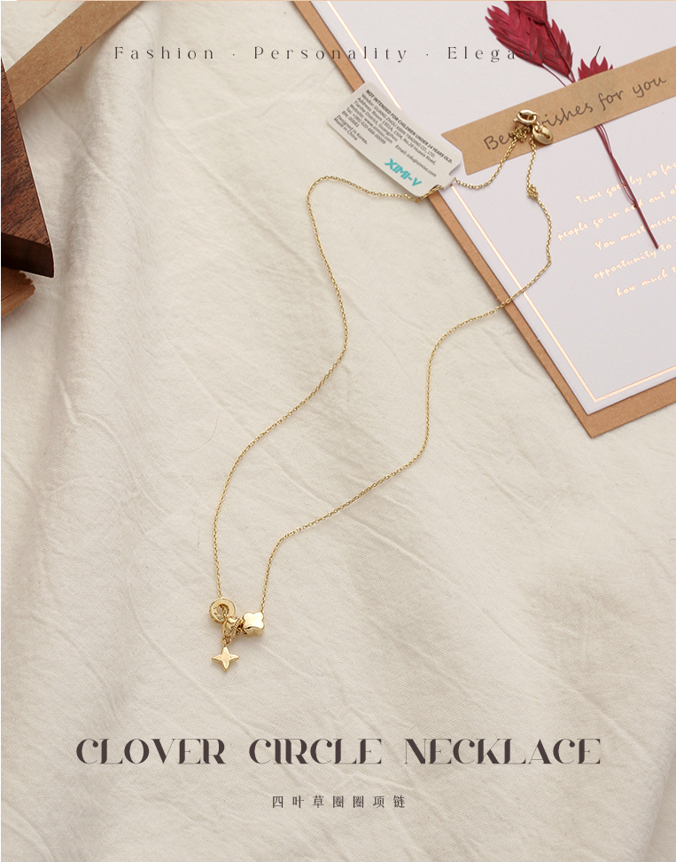 Clover Circle Necklace