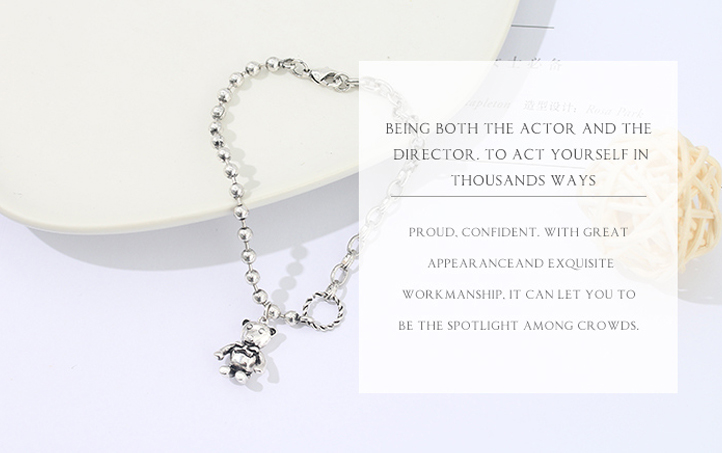 Small Bear Charm Bracelet