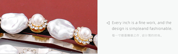 Retro Artificial Pearl Square Hair Clip