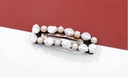 Retro Artificial Pearl Square Hair Clip