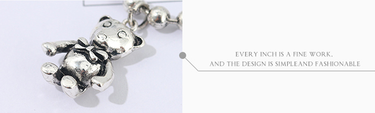 Small Bear Charm Bracelet