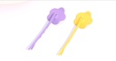 Spray-painted Flower Hair Clips