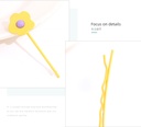 Spray-painted Flower Hair Clips