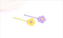 Spray-painted Flower Hair Clips