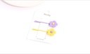 Spray-painted Flower Hair Clips