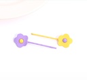 Spray-painted Flower Hair Clips