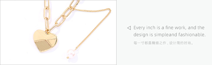 Simple Heart-shape Pendant Necklace