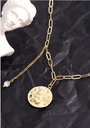 Stylish Metal Round Angel Necklace