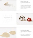 S925 Silver Asymmetrical Stud Earrings