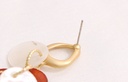 Stylish Metal Acrylic Round Earrings