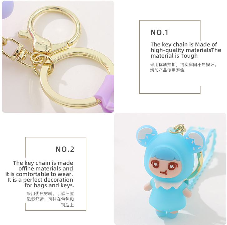 Popsicles Girl Keychain Decoration