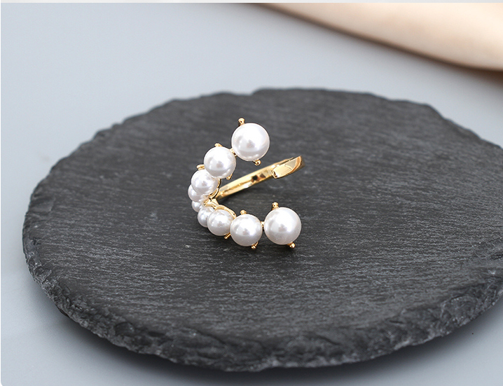 Artificial Pearl Open Ring