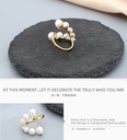 Artificial Pearl Open Ring