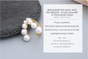 Artificial Pearl Open Ring