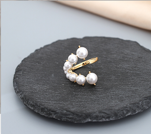 Artificial Pearl Open Ring