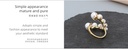 Artificial Pearl Open Ring