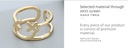 Similing Face Geometric Open Ring