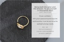 Artificial Pearl Geometric Open Ring