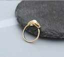 Artificial Pearl Geometric Open Ring