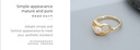 Artificial Pearl Geometric Open Ring