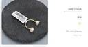 Double Artificial Pearls Open Ring